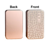 Embossed Metal Cigarette Case with Concealed Latch