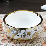 European Luxury Ceramic Ashtray Baroque-Inspired Design Ash Tray Porcelain
