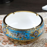 European Luxury Ceramic Ashtray Baroque-Inspired Design Ash Tray Porcelain