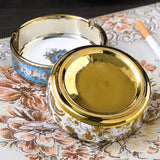 European Luxury Ceramic Ashtray Baroque-Inspired Design Ash Tray Porcelain