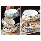 European Luxury Ceramic Ashtray Baroque-Inspired Design Ash Tray Porcelain