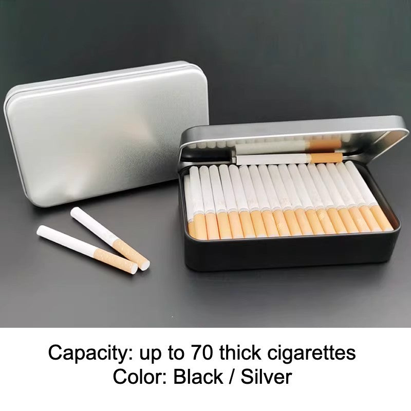 large cigarette box Extra Large Metal Cigarette Case Silver