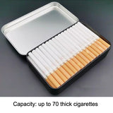 Extra Large Metal Cigarette Case Black