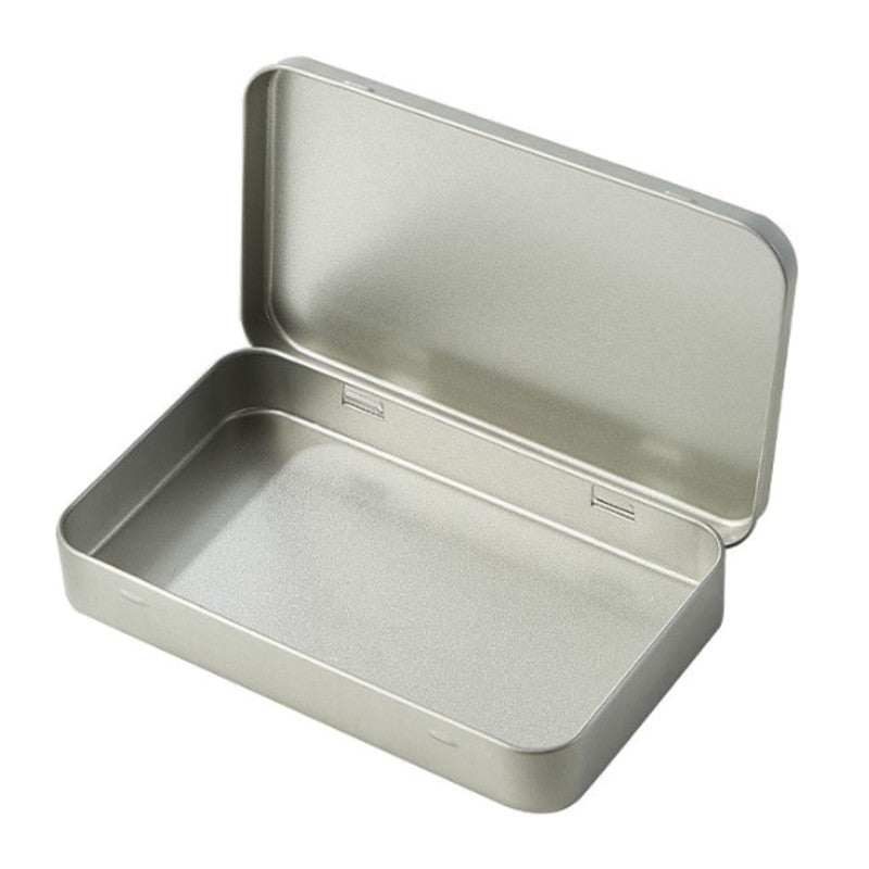 cigarette holder tin Extra Large Metal Cigarette Case Silver