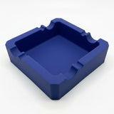 Flexible Silicone Ashtray for Cigarettes Cigars Blue Ash Tray