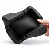 Flexible Silicone Ashtray for Cigarettes Cigars Black Ash Tray
