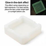Flexible Silicone Ashtray for Cigarettes Cigars White Glow in the dark Ash Tray