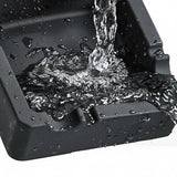 Flexible Silicone Ashtray for Cigarettes Cigars Black Ash Tray