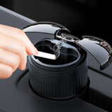 Futuristic Car Ashtray with Smart Sensor Lid Cool Cute Ash Tray Covered Lidded Smokeless