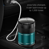 Futuristic Car Ashtray with Smart Sensor Lid Cool Cute Ash Tray Covered Lidded Smokeless