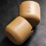 Khaki Matte Gold Stainless Steel Ashtray Modern Minimalist Cool Cute Ash Tray Beige