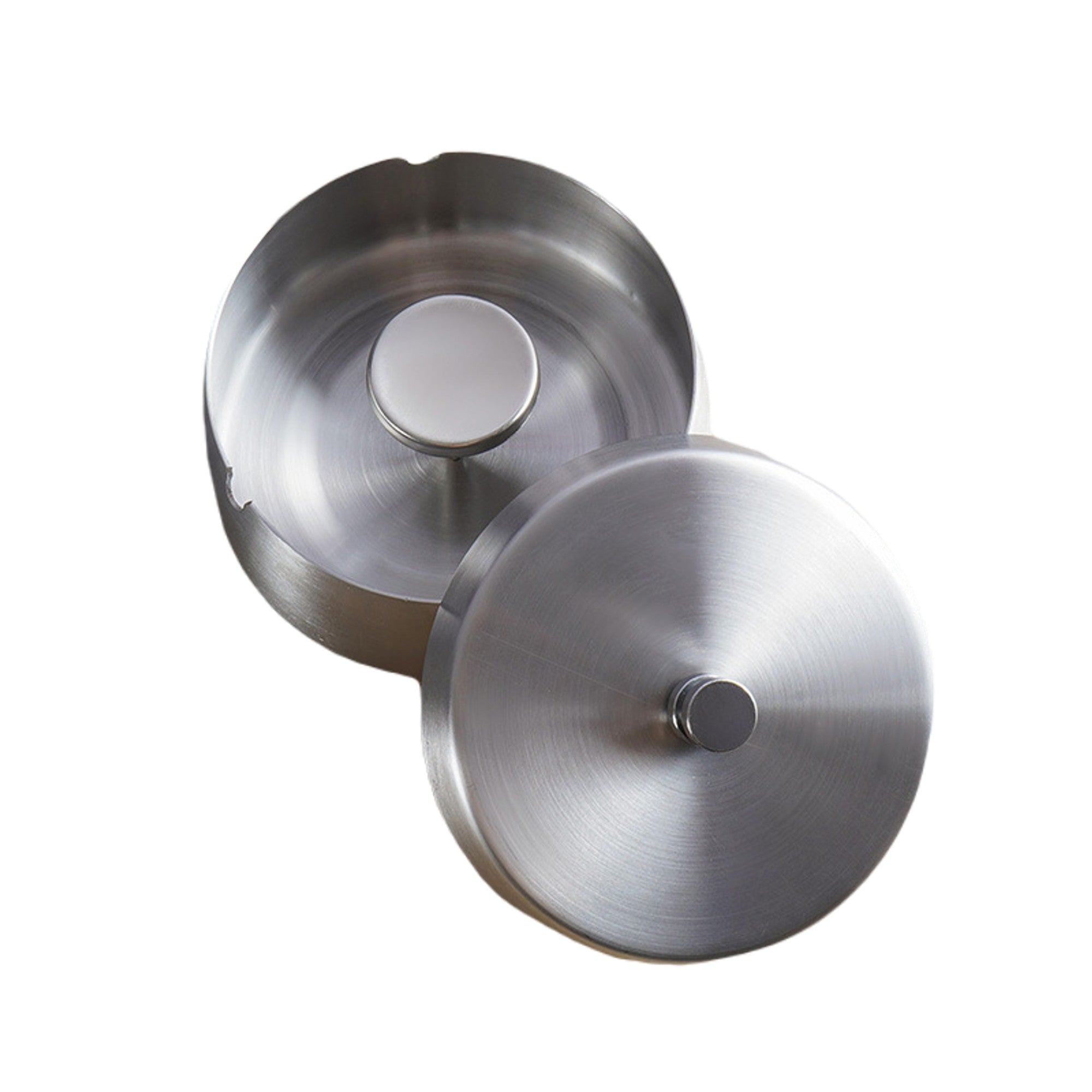 Lidded Outdoor Ashtray Smokeless Ash Tray Stainless Steel