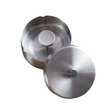 Lidded Outdoor Ashtray Smokeless Ash Tray Stainless Steel Cool Cute Covered Windproof Metal