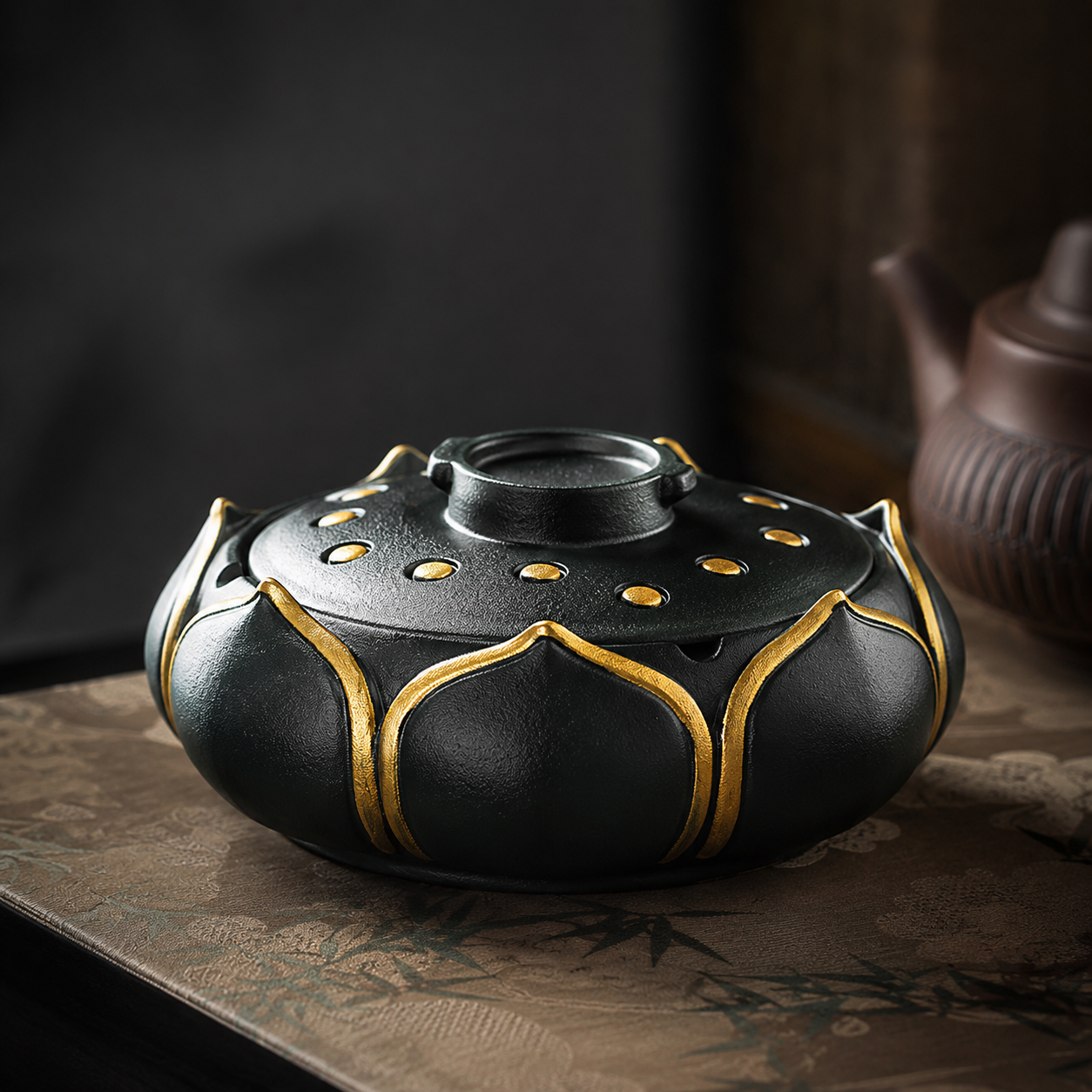 lotus flower cigarette dispenser Art Deco Brass Flower, Matchstick Holder and Ashtray Petals at 1stDibs Lotus Flower Resin Ashtray with