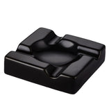 Luxury Ceramic Cigar Ashtray Square Large Ash Tray Decorative Black