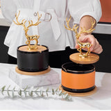 Luxury Deer Statue Ashtray with Lid Covered Lidded Smokeless Cool Ash Tray