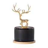 Luxury Deer Statue Ashtray with Lid Covered Lidded Smokeless Cool Ash Tray