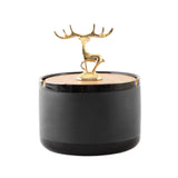 Luxury Deer Statue Ashtray with Lid Covered Lidded Smokeless Cool Ash Tray