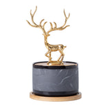 Luxury Deer Statue Ashtray with Lid Covered Lidded Smokeless Cool Ash Tray