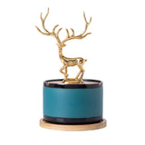 Luxury Deer Statue Ashtray with Lid Covered Lidded Smokeless Cool Ash Tray