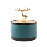 Luxury Deer Statue Ashtray with Lid Covered Lidded Smokeless Cool Ash Tray