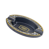 Luxury Double-Groove Cigar Ashtray Resin Ash Tray