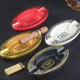 Luxury Double-Groove Cigar Ashtray Resin Ash Tray