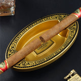 Luxury Double-Groove Cigar Ashtray Resin Ash Tray