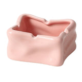 Glacier-Inspired Ceramic Cigarette Ashtray Cute Cool Minimalist Ash Tray Pink
