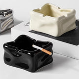 Glacier-Inspired Ceramic Cigarette Ashtray Cute Cool Minimalist Ash Tray