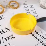 Minimalist Melamine Ashtray Round Yellow Cute Ash Tray