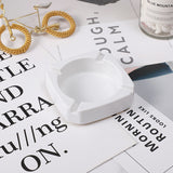 Minimalist Melamine Ashtray White Square Cute Ash Tray