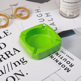 Minimalist Melamine Ashtray Green Square Cute Ash Tray
