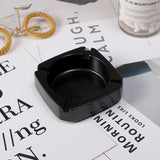 Minimalist Melamine Ashtray Black Square Cute Ash Tray