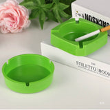 Minimalist Melamine Ashtray Round and Square Cute Ash Tray Green