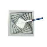 Modern Spiral Concrete Ashtray Minimalist Zen Geometry Design Cool Ashtray Gray