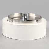 Modern Stainless Steel Ashtray with Rotating Lid Sturdy Cool Ash Tray