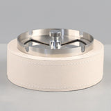 Modern Stainless Steel Ashtray with Rotating Lid Sturdy Cool Ash Tray