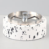 Modern Stainless Steel Ashtray with Rotating Lid Sturdy Cool Ash Tray