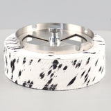 Modern Stainless Steel Ashtray with Rotating Lid Sturdy Cool Ash Tray