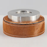Modern Stainless Steel Ashtray with Rotating Lid Sturdy Cool Ash Tray