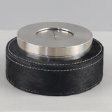 Modern Stainless Steel Ashtray with Rotating Lid Sturdy Cool Ash Tray