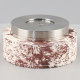 Modern Stainless Steel Ashtray with Rotating Lid Sturdy Cool Ash Tray