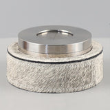 Modern Stainless Steel Ashtray with Rotating Lid Sturdy Cool Ash Tray
