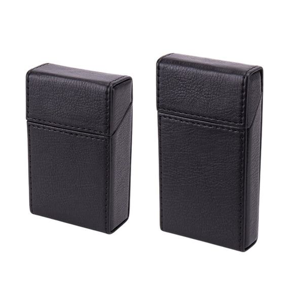 PU Leather Cigarette Case Slim Hard Holder Magnetic Closure Standard Long  Size – Ashtray Planet