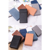 PU leather cigarette cases stacked modern color variety display