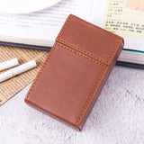 Caramel brown cigarette case PU leather premium finish