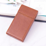 Caramel brown cigarette case slim portable cigarette holder