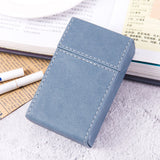 Light blue cigarette case PU leather slim pocket holder