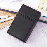 Black cigarette case PU leather hard protective box